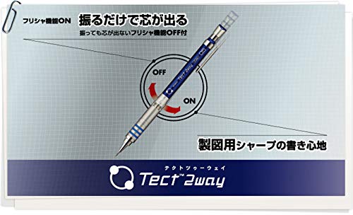 Zebra Mechanical Pencil, Tect 2way, 0.5mm, Red (MA41-R) Red Body