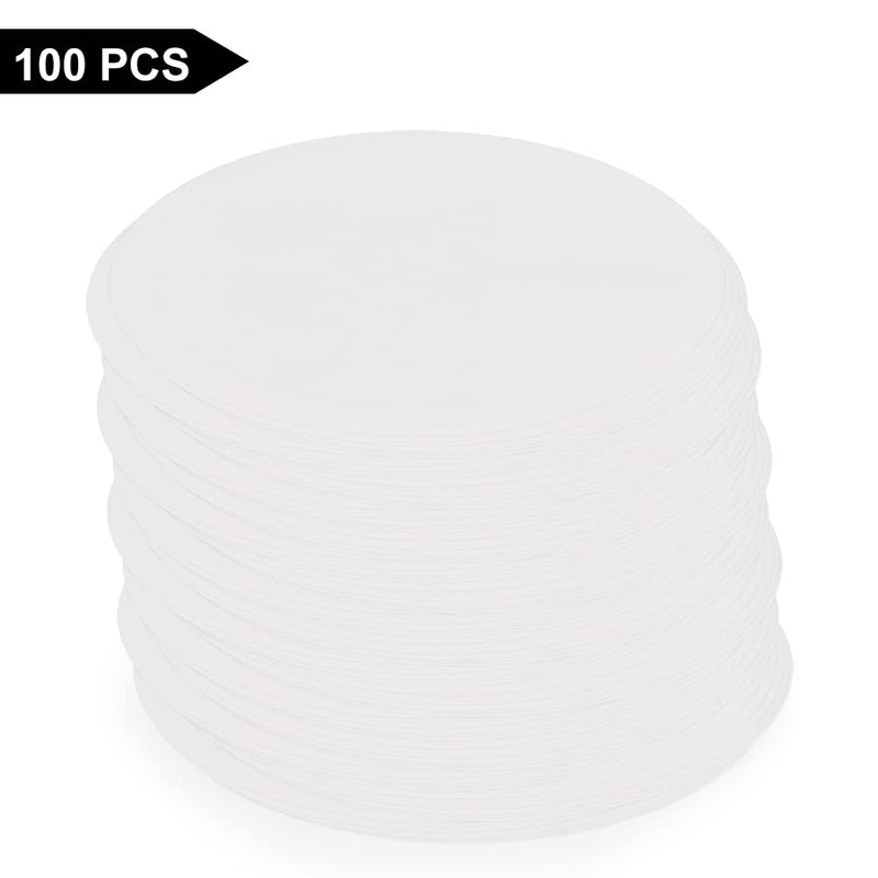 stonylab Quality Filter Paper, 94mm Diameter Fast Speed Cellulose Filter Paper Circles, 25 Micron Particle Retention, 100 Packs 94mm Diameter White