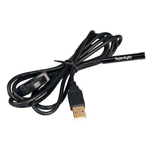 Supereyes N015-2 2M/6.5FT Waterproof 100X USB 7mm Endoscope Borescope Inspection Camera with LED
