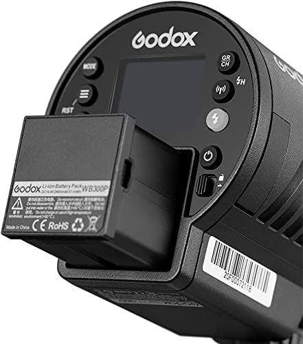 GODOX Replacement Battery WB300P WB300PA AD300 Pro AD300Pro, Lithium Battery with DC 14.4V/2600mAh & 320 Times Full-Power Flashes WB300PA