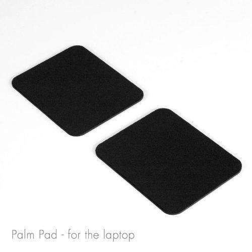 Grifiti Large Slim Palm Pads Notebook Wrist Rests with Tacky Silicone Reposition for Hard and Sharp MacBooks and Laptops (2 Large 4 x 3.12 inches)