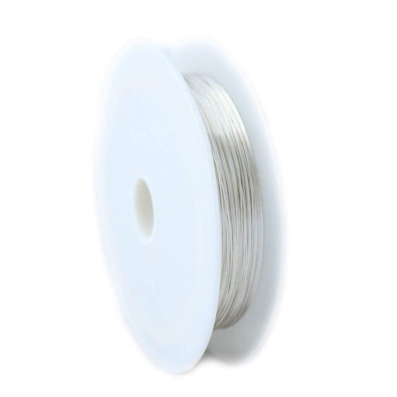 22 Gauge, 935 Argentium Silver Wire (Round) Half Hard Made in USA - 1 Ounce (29FT) by CRAFT WIRE 22 Gauge