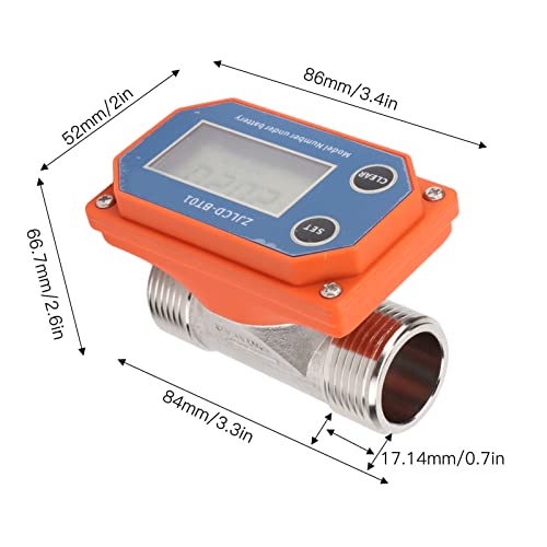 Wnesy Water Flow Meter Multi Water Flow Meter Acid Resistance Large Measuring Range for Farmland Irrigation