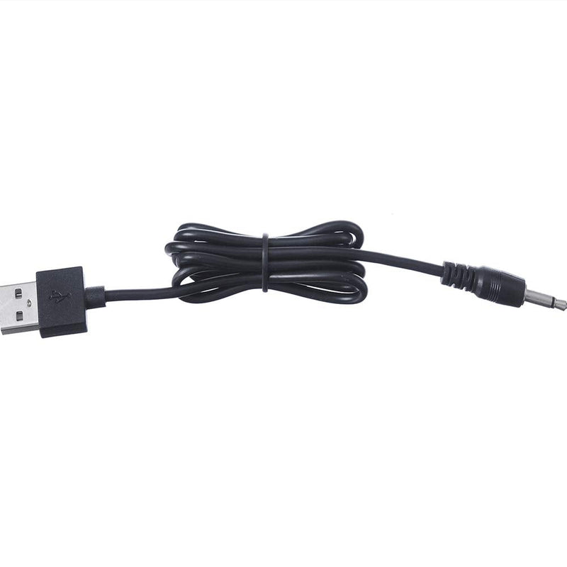 PROTEAR 3.5mm Male AUX Audio Jack Cable to USB 2.0 Adapter Cord Wireless Bluetooth Headphones, Rechargeable Earmuff, Replacement Charging Cable, Black