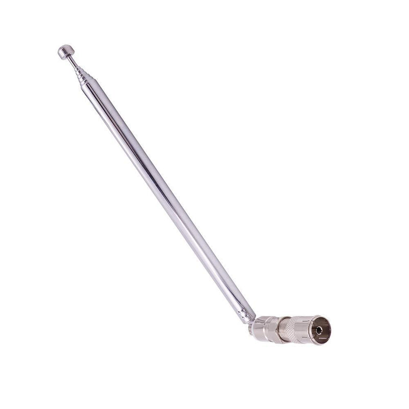 Fancasee FM Antenna Telescopic 75 Ohm Screw F Male Plug Antenna with PAL BNC 3.5mm Jack Connector Adapter FM Radio Antenna for AV Stereo Receiver Home Theater Amplifier System Indoor Outdoor