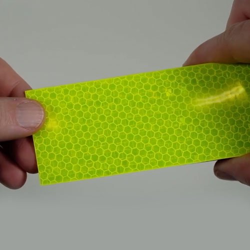 Life Safe: Road Smart Super Brite Fluorescent Reflective Tape, 1" x 24", Lime