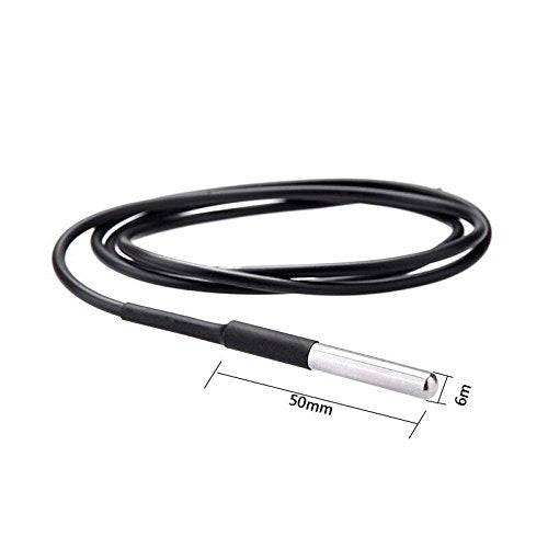 UbiBot DS18B20 Temperature Probe, Waterproof External Probe for Refrigerator,Remote Temperature Monitor for Hot Tub,Swimming Pool,-55 to 125 C,USB Connector (Matches with Ubibot WS1,WS1 Pro only)(5m) 5m