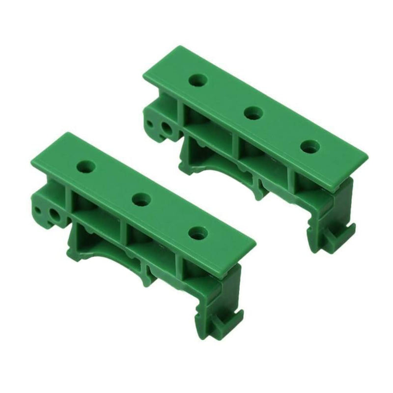 Molence 10 Sets C45 PCB DIN Rail Mounting Adapter 35mm 15mm Circuit Board Mounting Bracket Holder Carrier Clip