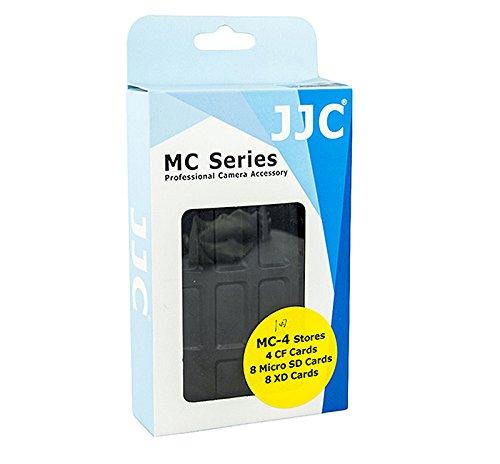 JJC Water-Resistant Extremely tough Memory Card Case MC-4 for 4CF 8XD 8Micro SD Cards