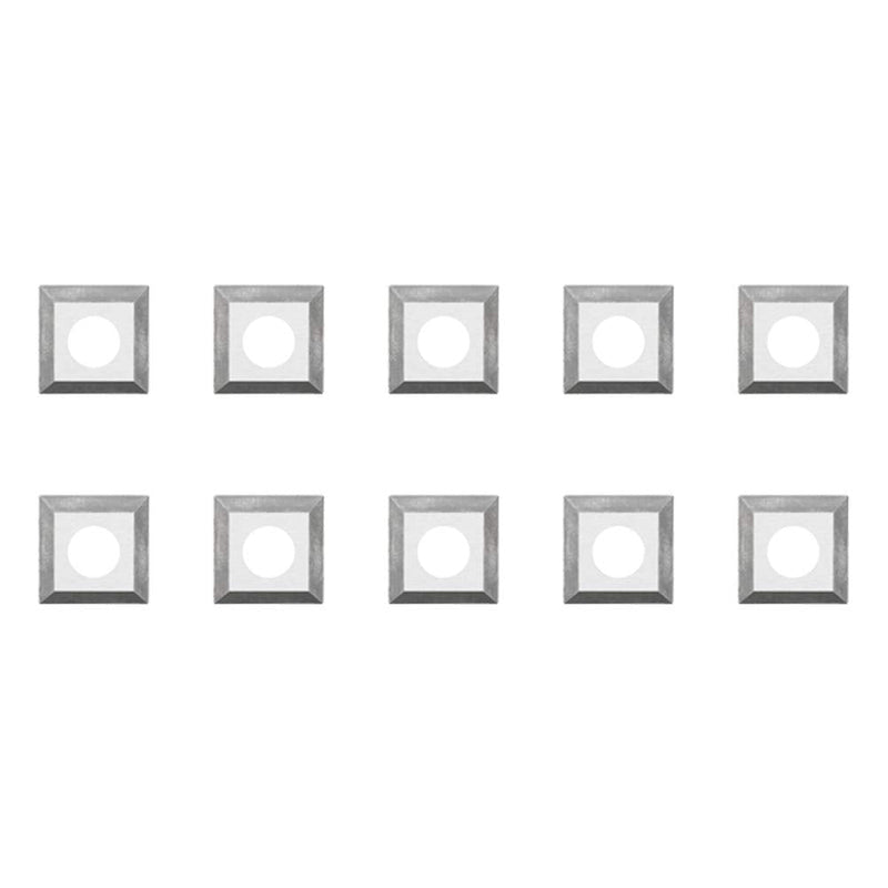 TORNADO Fraiser replacement blades, pack of 10, for router bits, high hardness U2300, square side sharpened, fixable with screw (12X12) 12X12