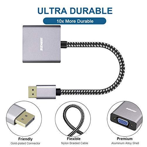 DisplayPort to VGA, Benfei DisplayPort to VGA Adapter Male to Female Gold-Plated Cord
