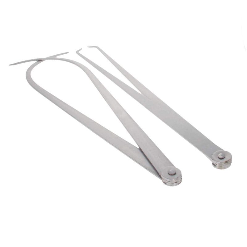 Utoolmart 350mm 14-inch Inside Outside Caliper Stainless Steel Firm Friction Joint Measuring Tool 1 Pair
