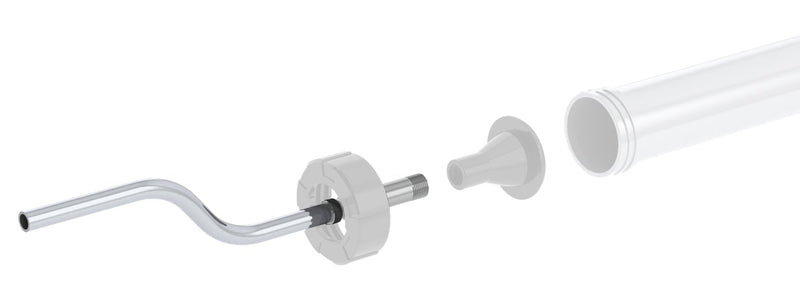 Albion Engineering Company 32-112 Bendable Aluminum Nozzle, 3/8" ID Thread Base x 12" Length