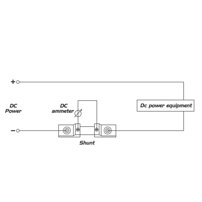 Fielect 300A 75mV DC Current Meter Shunt Resistor Resistance for DC Ammeter Shunt FL-2 1Pcs 123 x 20mm FL-2 300A