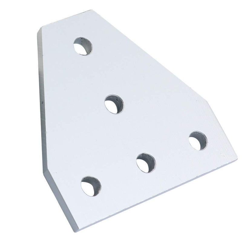 KOOTANS 10pcs/Set New 5 Hole 90 Degree Joint Board Plate with 50pcs M5 Screws 50pcs M5 T Nut Corner Angle Bracket Connection Joint Strip for Slot 6mm 2020 Aluminum Profile 3D Printer Frame 10sets 2020 with screws and nuts