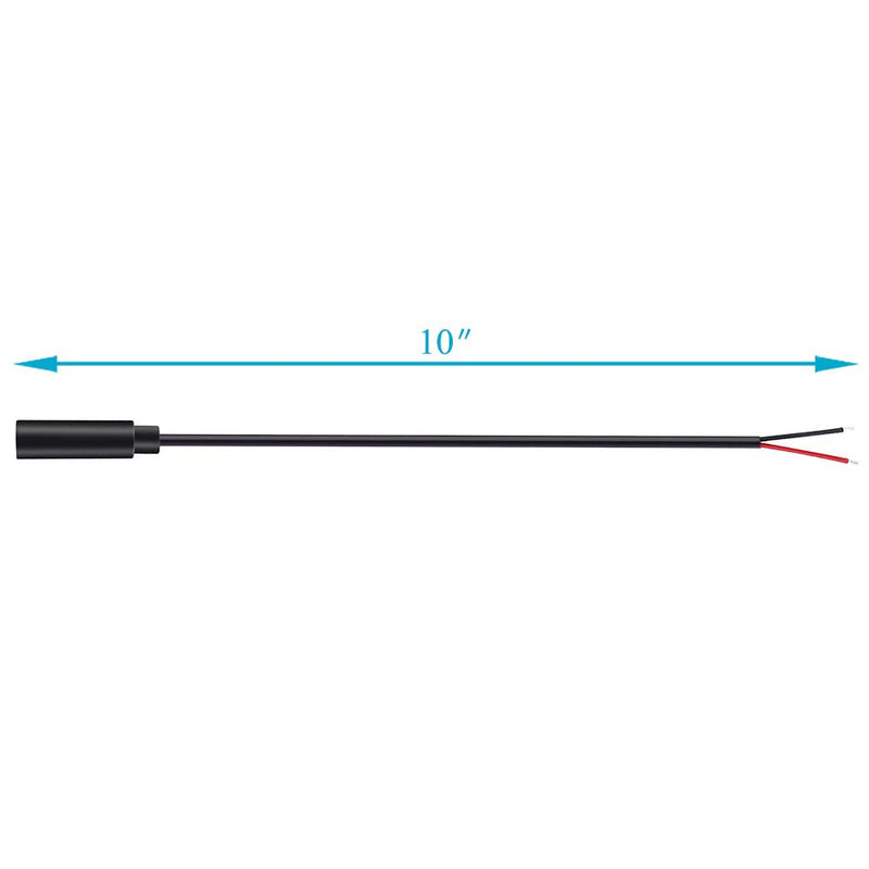 Fancasee (2 Pack) Replacement 3.5mm Female Jack to Bare Wire Open End TS 2 Pole Mono 1/8" 3.5mm Jack Plug Connector Audio Cable Repair