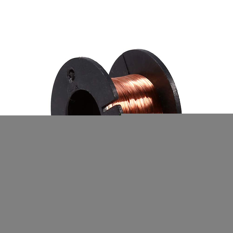 Enameled Copper Wire, Magnet Wire, 5pcs 0.1mm Enameled Wire Copper Winding Wire Enamelled Repair Wire, Widely Used for Transformers Inductors, Natural, 15m Length