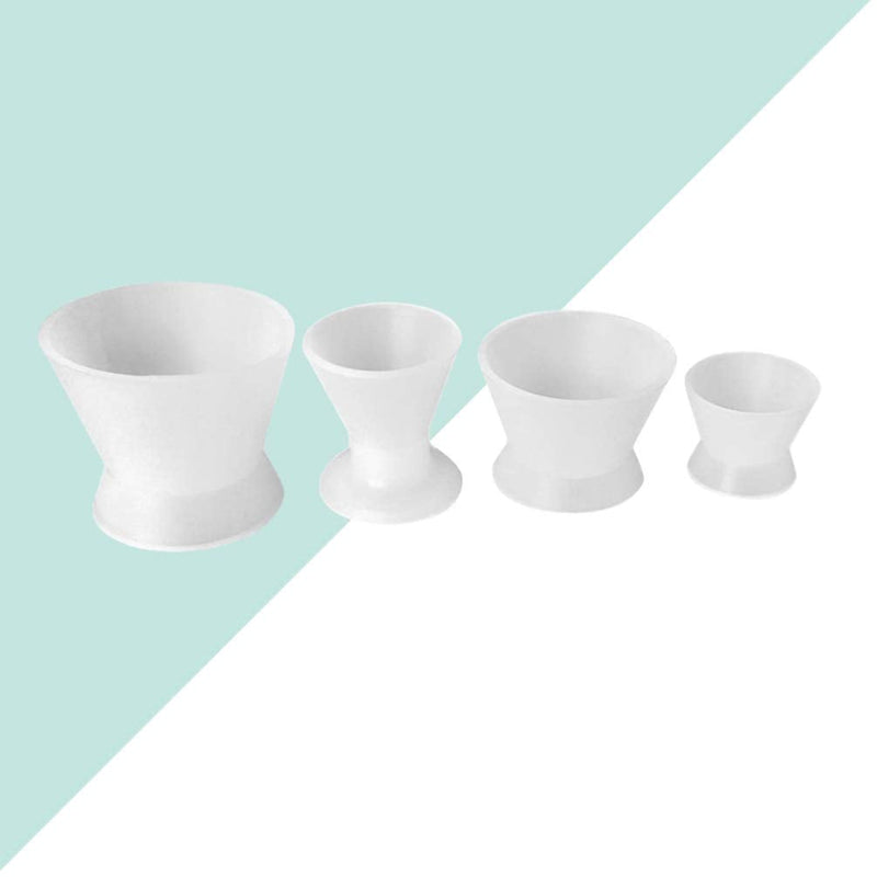 Healifty Dental Silicone Mixing Cup Lab Rubber Mixing Cup Self Coagulation Practical Dental Oral Cup