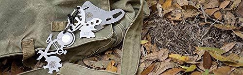 UST Tool-a-Long Multi-Tool Carabiners with Durable, Compact Stainless Steel Construction for Hiking, Kayaking, Camping, Travel and Outdoor Survival Lantern