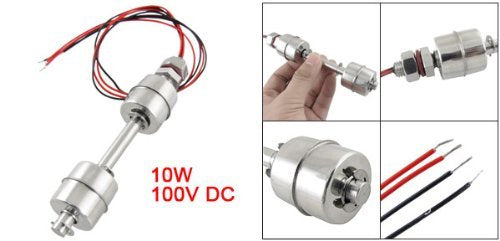 LUOYIMAO Wired Water Liquid Level Sensor Dual Ball Stainless Steel Float Switch Silver Tone (150mm-S) 150mm-S