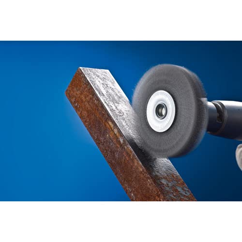 PFERD round brush untangled RBU | Ø 50x15mm shaft ø 6mm steel wire ø 0.20 | 43198001 – for straight grinders, drills, flexible shafts round brush with shaft 6mm Ø 50 untangled; Filling material steel 0.20 mm