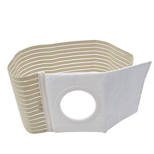 Ostomy Belt Colostomy Belt (Hole 3.14") Medical Stoma Support Ostomy Hernia Belt Ostomy Hernia Belt Stomach Truss Binder with Compression Support (S: 33.46''-37.40'') Small (Pack of 1)