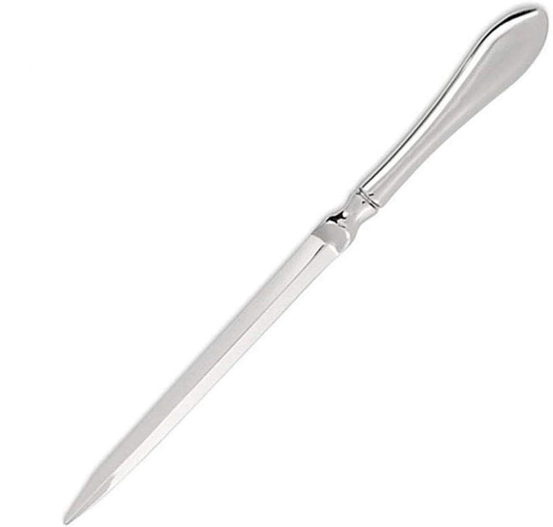 Letter Opener Envelope Slitter Envelope Opener Paper Knife with Gift Box (Silver, 9.06 × 0.71 × 0.39 inches), 1 Pack