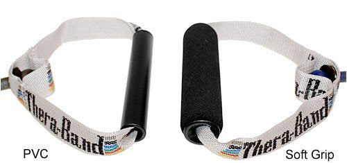 TheraBand Resistance Tubes, Professional Latex Elastic Tubing with Soft Handles for Physical Therapy, Lower Pilates, at-Home Workouts, and Rehab, 50 Inch, Silver, Super Heavy, Advanced Level 2 50 in. Tube Silver - Super Heavy