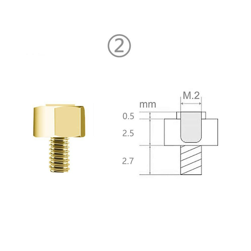 M.2 SSD Mounting Screws Kit for Asus Gigabyte ASRock Msi Motherboards ï¼ˆ20pcsï¼‰ AVE-003
