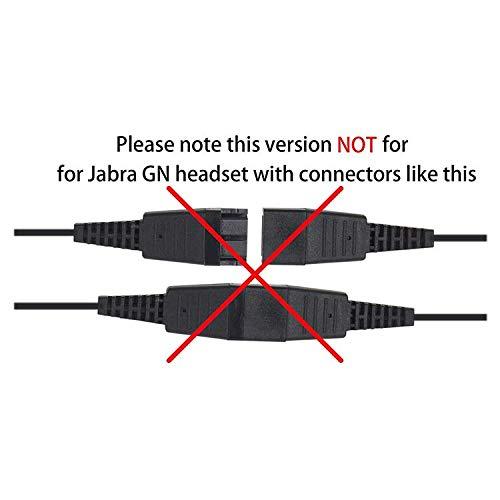 USB Adapter Cable Compatible Plantronics or daily headset with QD (Quick Disconnect) to USB Plug, Speaker Volume & Mic Mute Control Connects Headset to PC, Laptop, Soft Phone and More