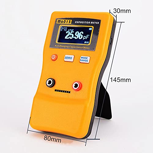 Capacitance Meter, 0.01pf to 470mf Capacitor Tester Auto-Ranging Capacitance Meter Handheld Capacitance Tester Capacitance Meter Capacitor Meter Capacitance Meters with 2 Test Clips