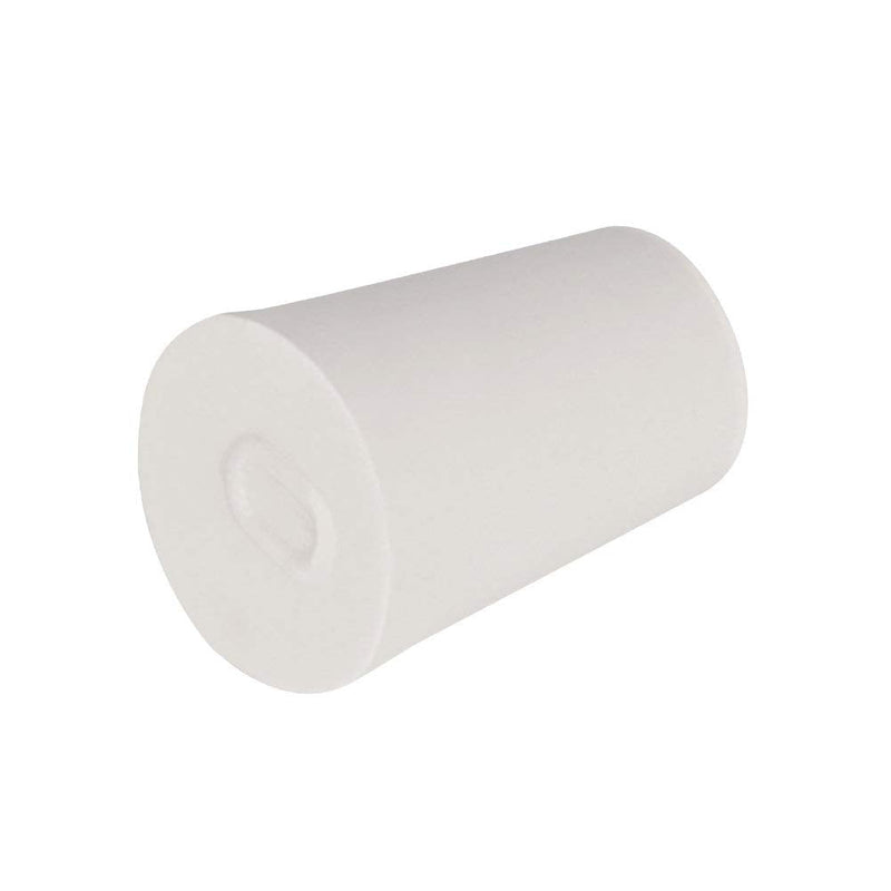 Labasics Solid Rubber Stoppers, White Tapered Lab Seal Rubber Stoppers (10-Pack, 0#)
