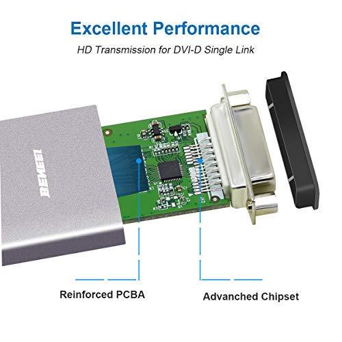 DisplayPort to DVI, Benfei Gold-Plated Cord DisplayPort to DVI-D Single Link Adapter Male to Female