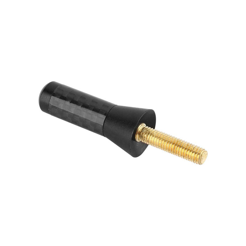 Car Radio Aerial Antenna,3.5cm Carbon Fiber Universal Screw Aluminum Car Short Decoration Antenna,for Vehicle with External Antenna
