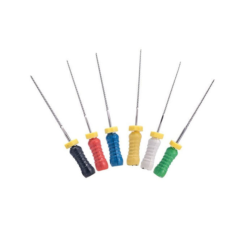 Easyinsmile Dental Endo Hand Use K-Files 25MM Endodontic Stainless Steel Files (15-40#) 15-40#