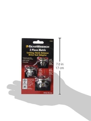 GEARWRENCH 3 Pc. Ratcheting Wrench to Square Drive Adapter Set, Metric - 9230D