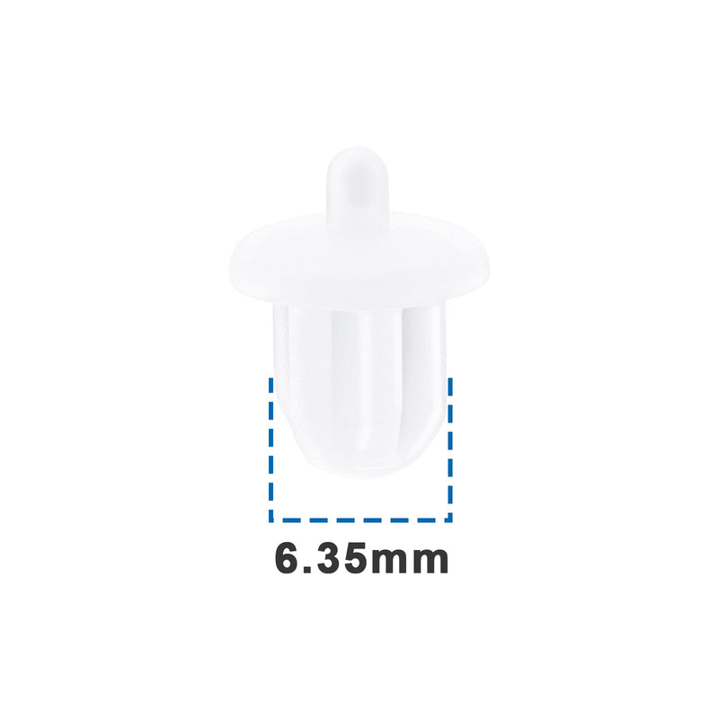 20Pcs 6.35mm Silicone Anti Dust Plugs Socket Dust Cover Anti Dust Jack Plug Stopper Cap Accessories for Amplifier DVD Karaoke White