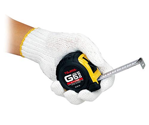 TAJIMA Tape Measure - 25 ft / 7.5 m x 1 inch G-Series Measuring Tape with Dual Metric/Standard Scale & Acrylic Coated Blade - G-25/7.5MBW