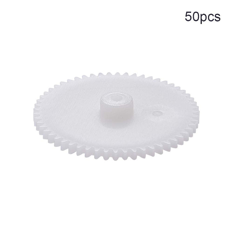 Othmro 50pcs Plastic Gears 56 Teeth Model 562A Reduction Gear Plastic Worm Gears for RC Car Robot Motor