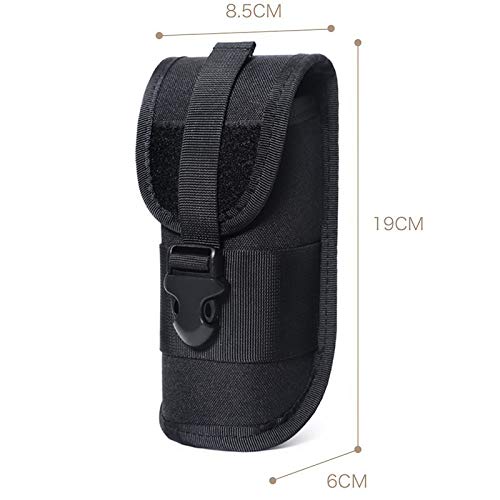 ACEXIER MOLLE Glasses Pouch Outdoor Durable Tactical Pouch Sunglasses Case Army Style Flashlight Pouch with Buckle Black