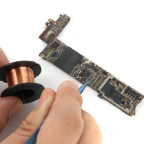 Tvoip 1Pcs Precision Titanium Alloy Tweezers Fly Line Fingerprint Forceps Clips for Electronic Components Copper Wire Picking Tools (BT-11 Curved Tweezers) BT-11 Curved Tweezers