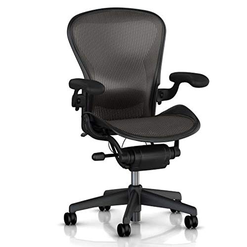 MingYi.office Vinyl Arm Pads Caps for Herman Miller Classic Aeron Chair Graphite Black