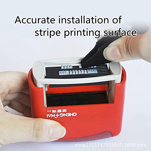 5 Line Self-Inking Stamp，Self-Inking Do It Yourself, Customizable Message or Address Stamp