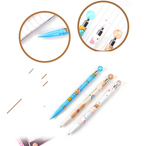 Mechanical Pencils 0.5mm Cute Kawaii Sushi Food Press Automatic Mechanical Pencil Writing Drawing School Office Supply Student Stationery 6 Pcs