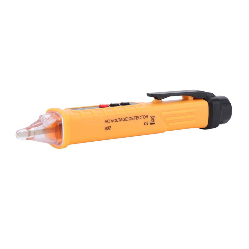 Test Pencil Electric Meter Voltage Detector High Accuracy Sensitivity Tester Pen High Precision Smart Electroscope with Dual Voltage Range 48 to 1000V 12 to 1000V for Line Detection(Yellow)