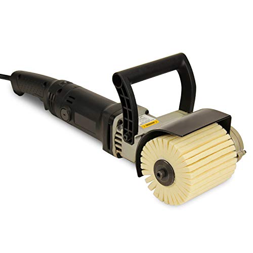 BHA Felt Flap Wheel Buffing and Polishing Drum, 4" x 4" with 3/4" Quad Keyway