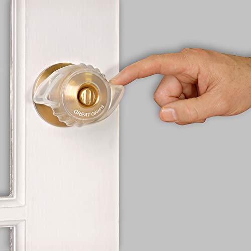 Able Life EZ Doorknob Grips - Arthritis & Senior Living Aids, Open Doors Easily, Set of 2