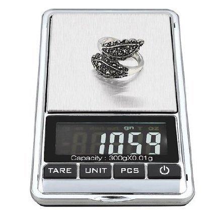 TBBSC Jewelry Scale,High Precision Digital Pocket Scale Gram 300g/0.01g Reloading