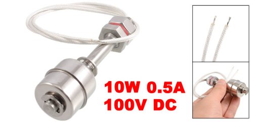 uxcell Stainless Steel Float Switch for Water Pump Tank Swim Pool Garden Pond Liquid Water Level Sensor M10 90mm Length
