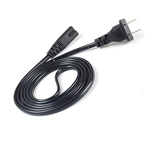 2Prong 18AWG Printer Power Cord Cable Compatible HP OfficeJet Pro 8710 8720 6978 6968 5255 3830, Envy 5055, DeskJet 1112 3755, Canon PIXMA, Samsung Xpress, Brother and More Printer Power Supply Line